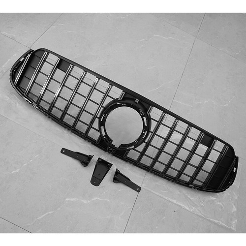 Chrome+Black GT Front Grille Grill Fit For Mercedes Benz X253 GLC43 2020-2023 . - Bild 3 von 10