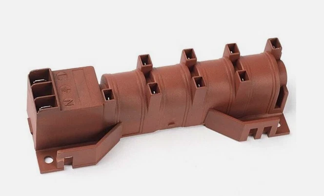 OEM Ilve 6 Burner Gas Ignition Block - ZE8060 A/494/14