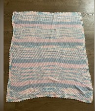 Hand Knitted Baby Blanket Unisex