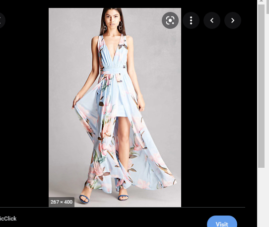 Forever 21 Blue Floral M-Slit Maxi Dress Large L | eBay