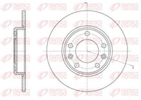Remsa 2X Bremsscheibe Hinten Ø249 Mm Voll FüR Peugeot 308 SW II