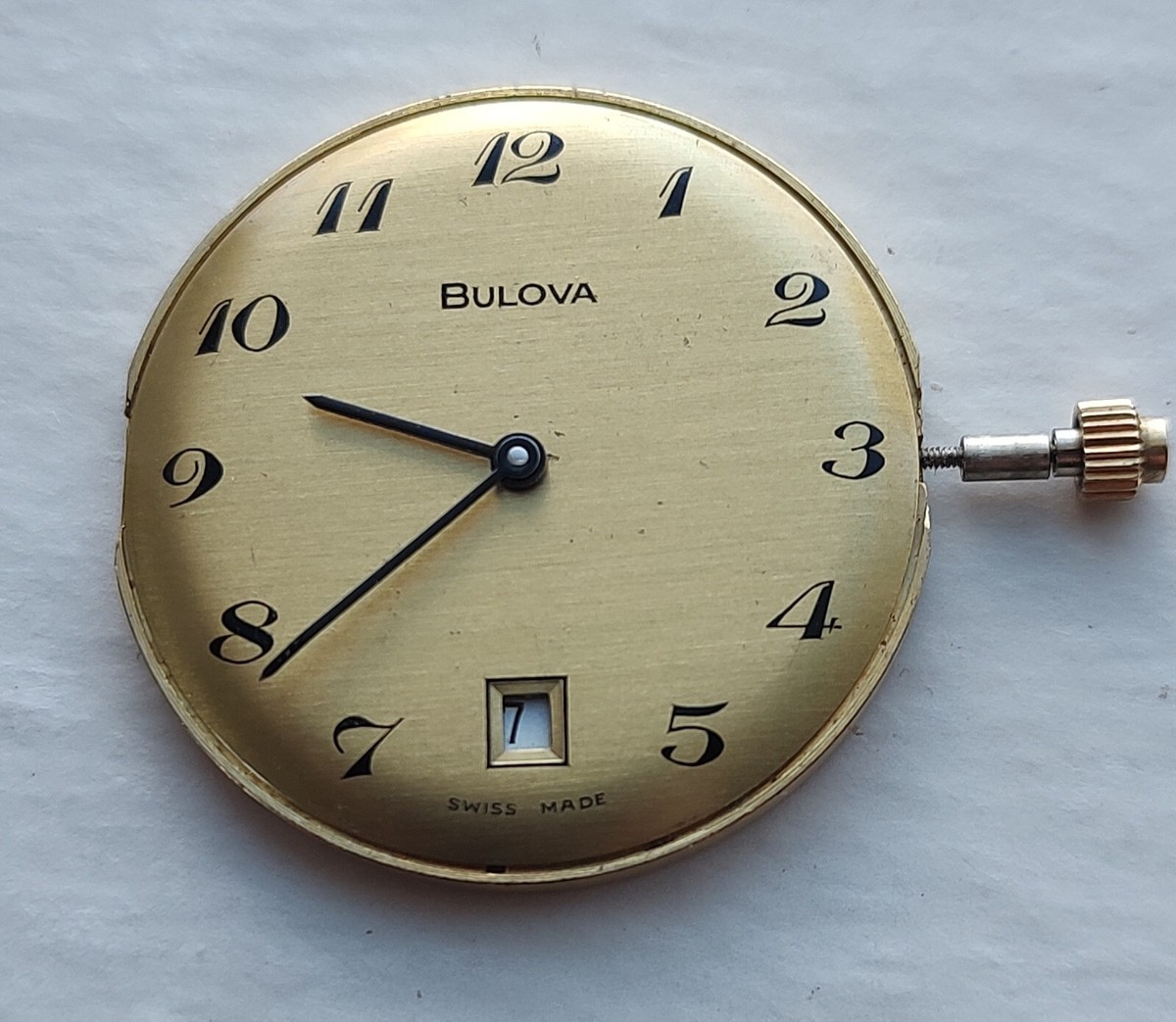 Genuine Bulova Movement (cal 10EBD) in Running Order with Genuine Bulova Movement (cal 10EBD) in Running Order with
