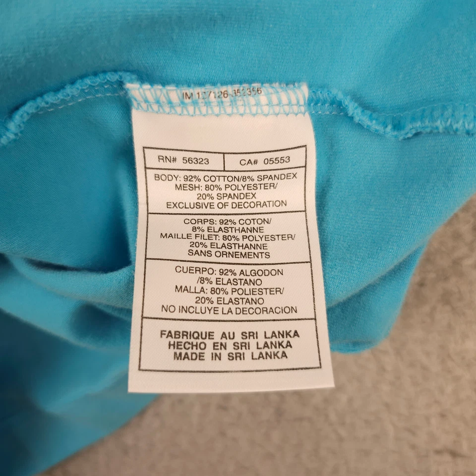 Nike Tank Top Womens XL 16-18 Blue Long Y Back Airborne Lined Active Gym Running - Image 4 of 4