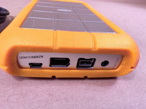 LaCie FWSA 1TB, Rugged, USB 2.0 FW External / Portable Hard Drive - TESTED - Afbeelding 2 van 13