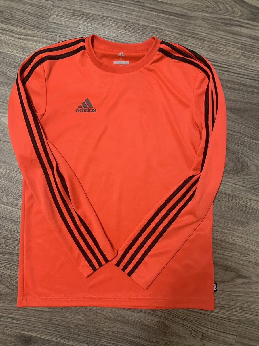 Orange and black store adidas shirt