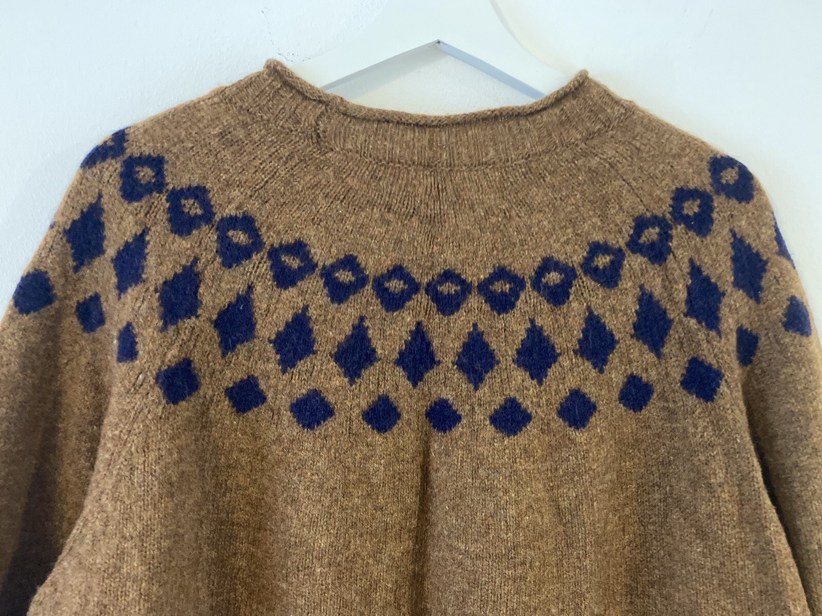 TOAST Ochre Yoke Wool Jumper Size M (Size 12) eBay