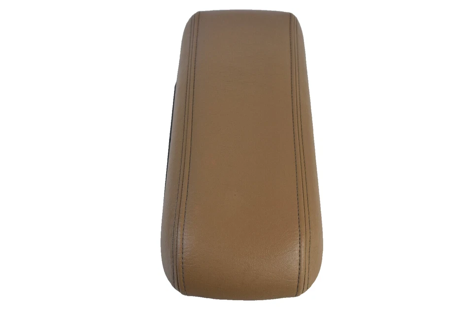 Chrysler 300M 1998-2004 consola central cuero marrón reposabrazos tapa superior cubierta OEM Foto 3 de 4