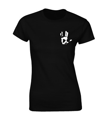LIVE LONG & PROSPER LB DAMEN T-SHIRT COOL SPACE ASTRONAUT DESIGN COOL TOP