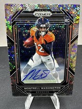 💥2022 Prizm Montrell Washington RC Rookie Autographs No Huddle Broncos Chiefs