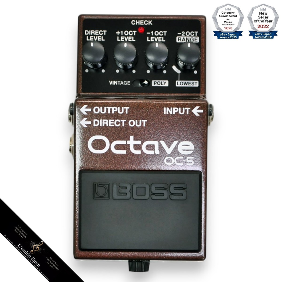 ベース BOSS / OC-5 OCTAVE (USED) BOSS OC-5 Octave Guitar and Bass Effect Pedal with Vintage