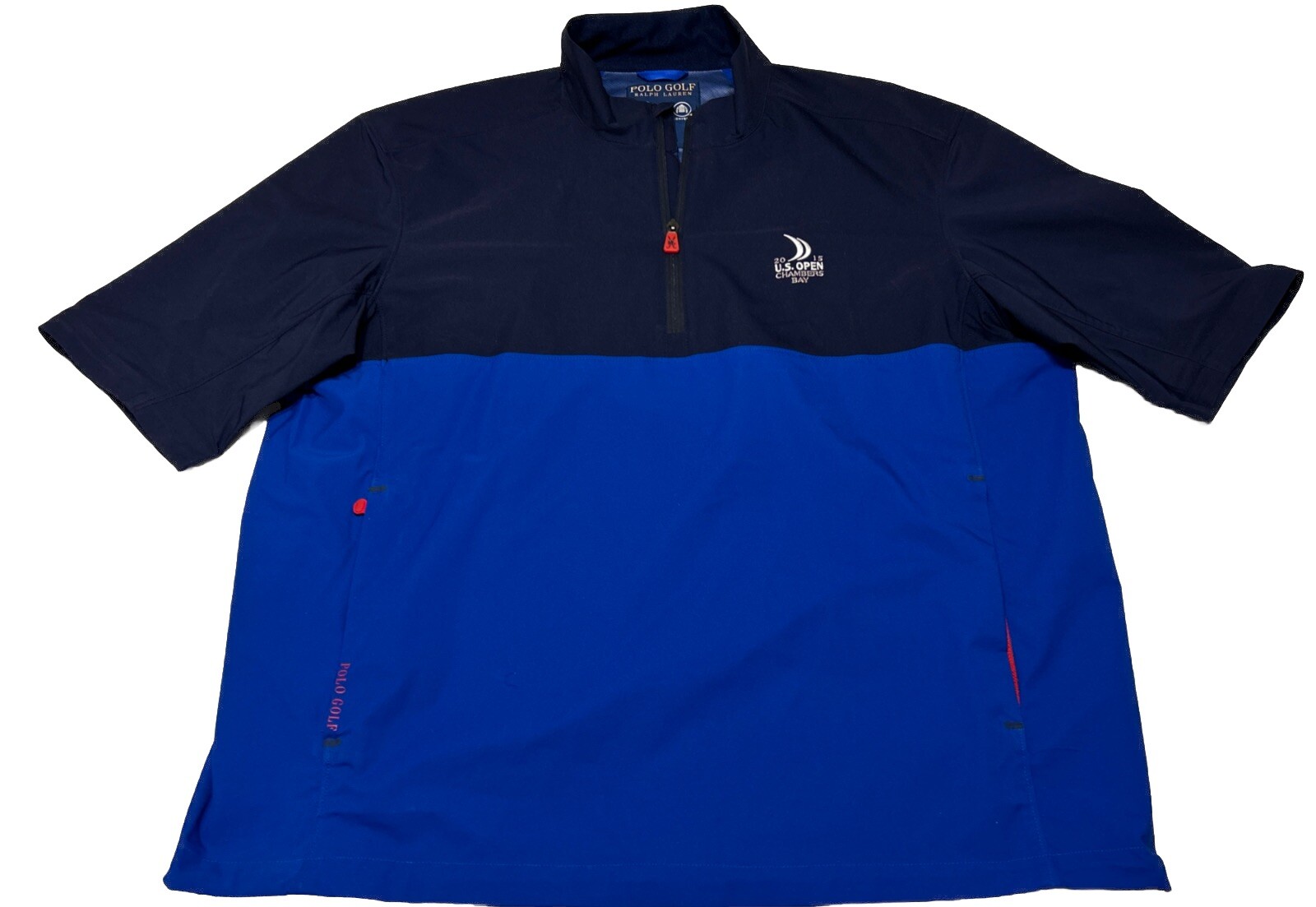 Polo Ralph Lauren Golf Men’s  Large Big Pony 1/4 Zip Windbreaker Jacket US Open