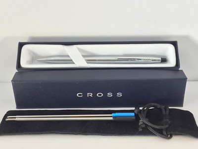 NEW CROSS CLASSIC CENTURY LUSTROUS CHROME BALLPOINT PEN #3502 -=Brand New=- 