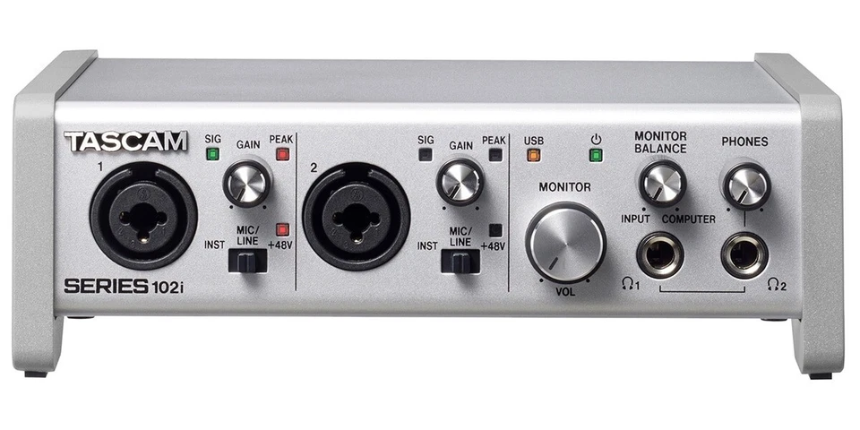TASCAM SERIES 102i USB audio 2OUT 24bit 192kHz Hi-res MIDI interface unused - Image 2 of 4