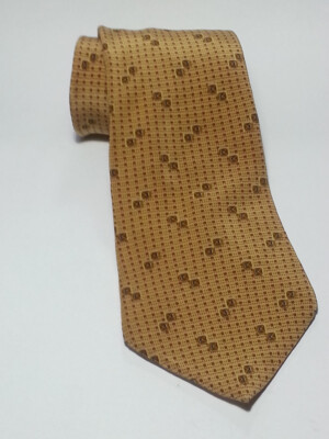 Cravate Bill Blass Black Label – 100% Soie Jaune – Classique Et élégante