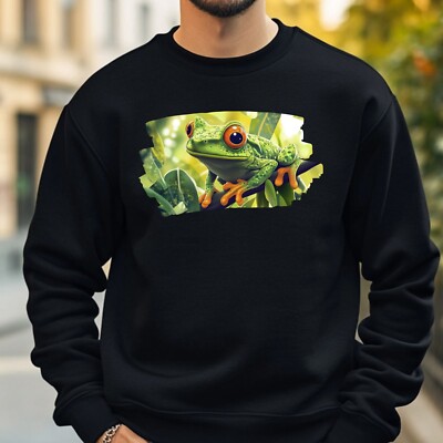 Frosch Anime Style Sweatshirt Kuschelig und Perfekt für jeden Anlass S bis 4XL