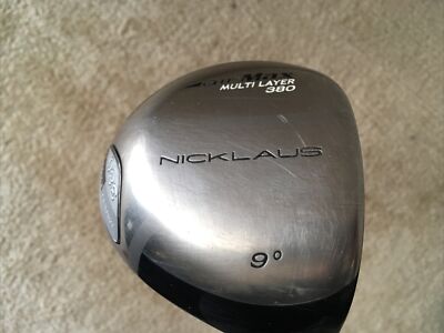 Nicklaus Air Max Multi Layer 380 9° Driver ￼Stiff Flex Graphite Shaft + HC