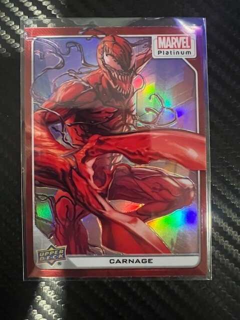 2023 Upper Deck Marvel Platinum #74 🔥 CARNAGE RED RAINBOW 🔥