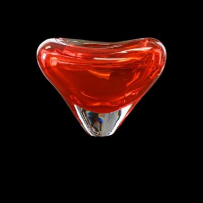 L'Objet Red Heart Shaped Vase