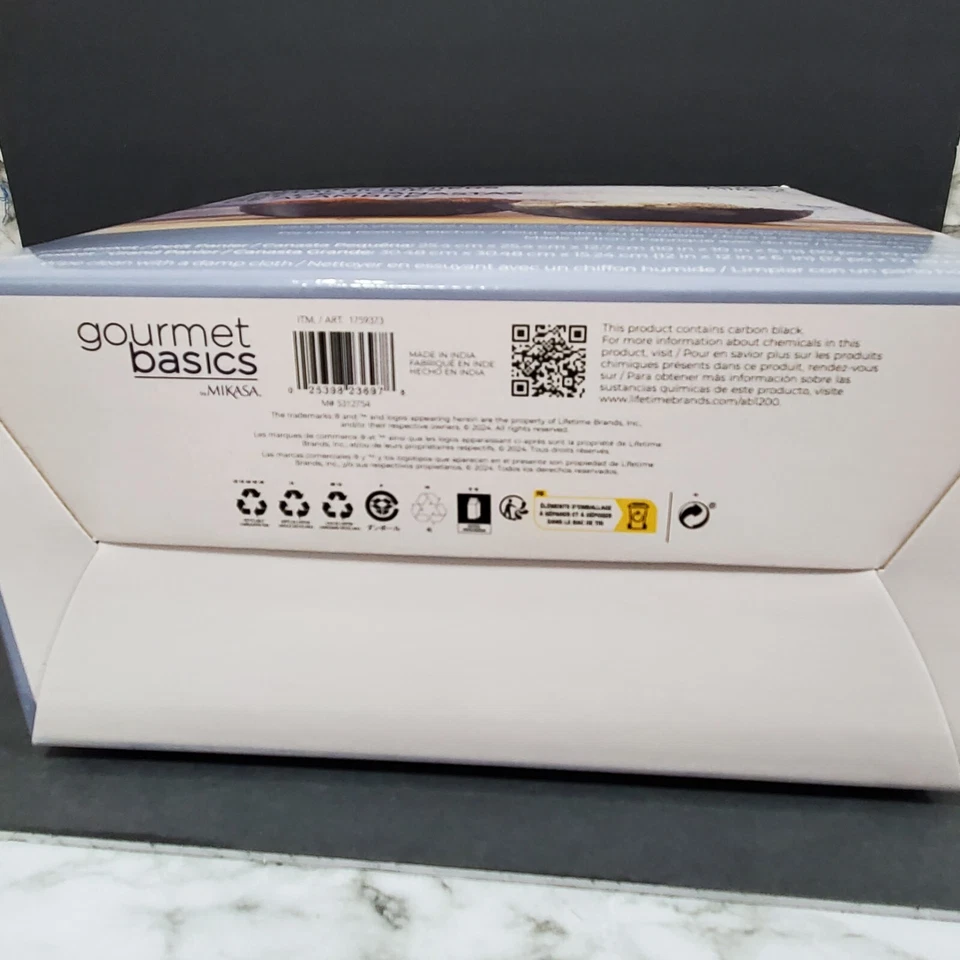 Juego de 2 canastas de alambre Gourmet Basics de Mikasa para frutas y verduras de cocina Foto 3 de 4