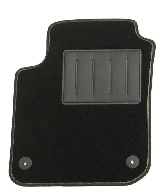 CARMAT TEXER Tappetini Auto In Tessuto Per VW UP (2011-...) - Set Da 4 Pezzi, Nero, Su Misura, Peso 2100 G/m²