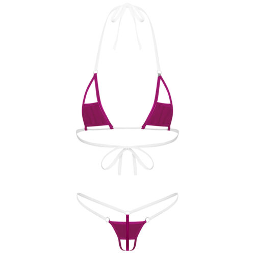 Conjunto de micro bikini metálico brillante para mujer traje de baño sujetador y tanga traje de baño de playa - Imagen 62 de 97