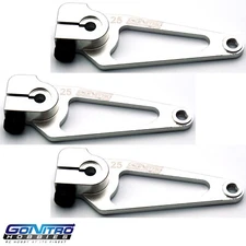 Go Nitro Hobbies 25T Aluminum A Spec Servo Arm 3 Silver Futaba / Savox