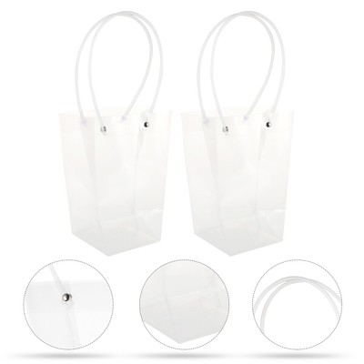 2pcs Flower Gift Bags Handbag Flower Bouquet Florist Packaging Box