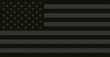 (NOT A PATCH) USA United States Tactical Black Grey Flag HTV Heat Transfer Vinyl