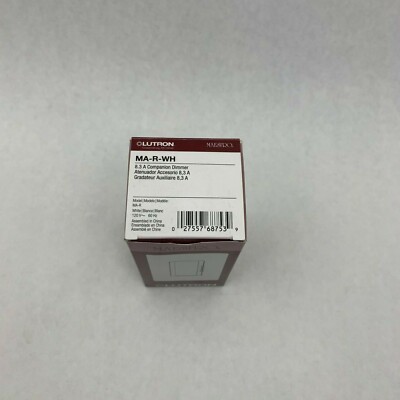 Lutron MA-R-WH NIB 8.3A Companion Dimmer White See Pics #B43