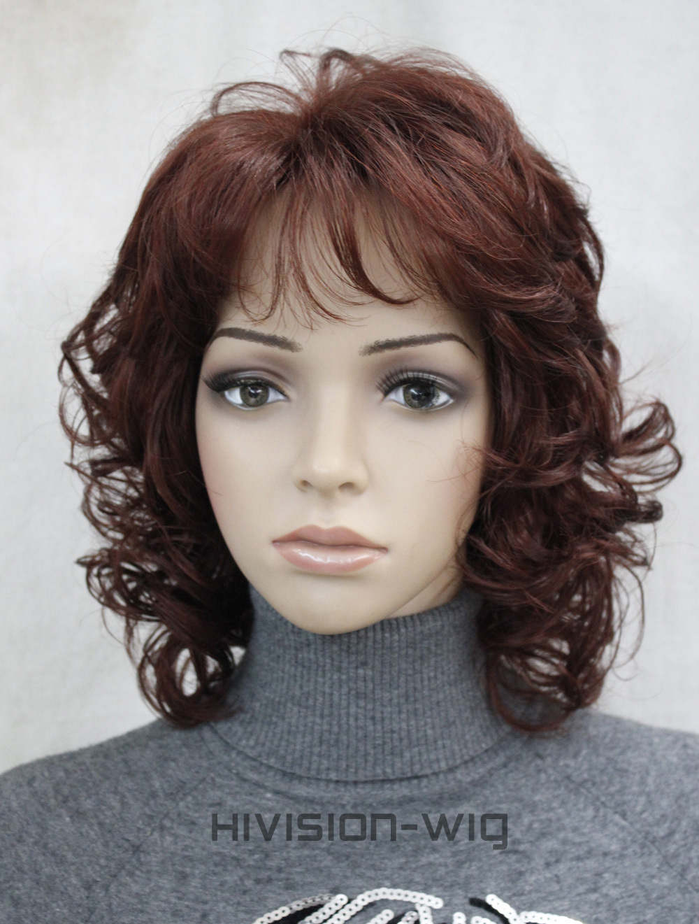 Ladies Short Curly Wave Women Daily Fluffy Hair Wig Cosplay 