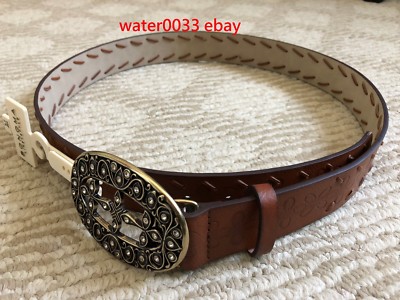 Sonoma Women's Brown Faux Leather Belt New with $30 tag From Kohls Size S M L XL