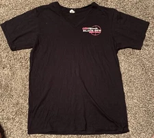 Speedo Men's Black Ops Medium Black V-Neck Flag Graphic Tee Cotton US Speedo J12