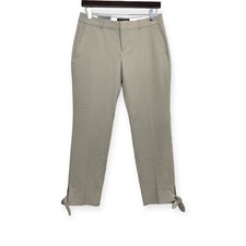 Banana Republic Avery Mid Rise Ankle Polyester Pants Beige Tan Size 2 Petite