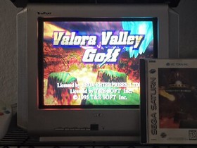 Valora Valley Golf (Sega Saturn, 1995) Authentic & Complete w/ Registration Card