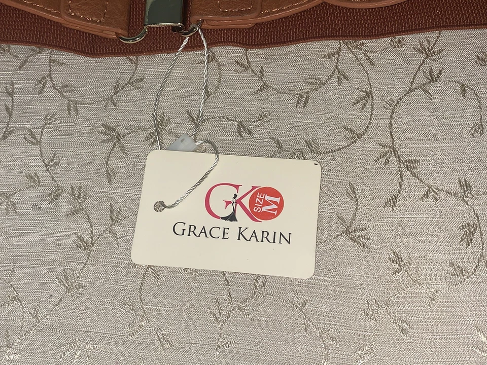 Cinturón elástico estilo vintage GRACE KARIN elástico retro cintura ancha cincha talla M Foto 4 de 4