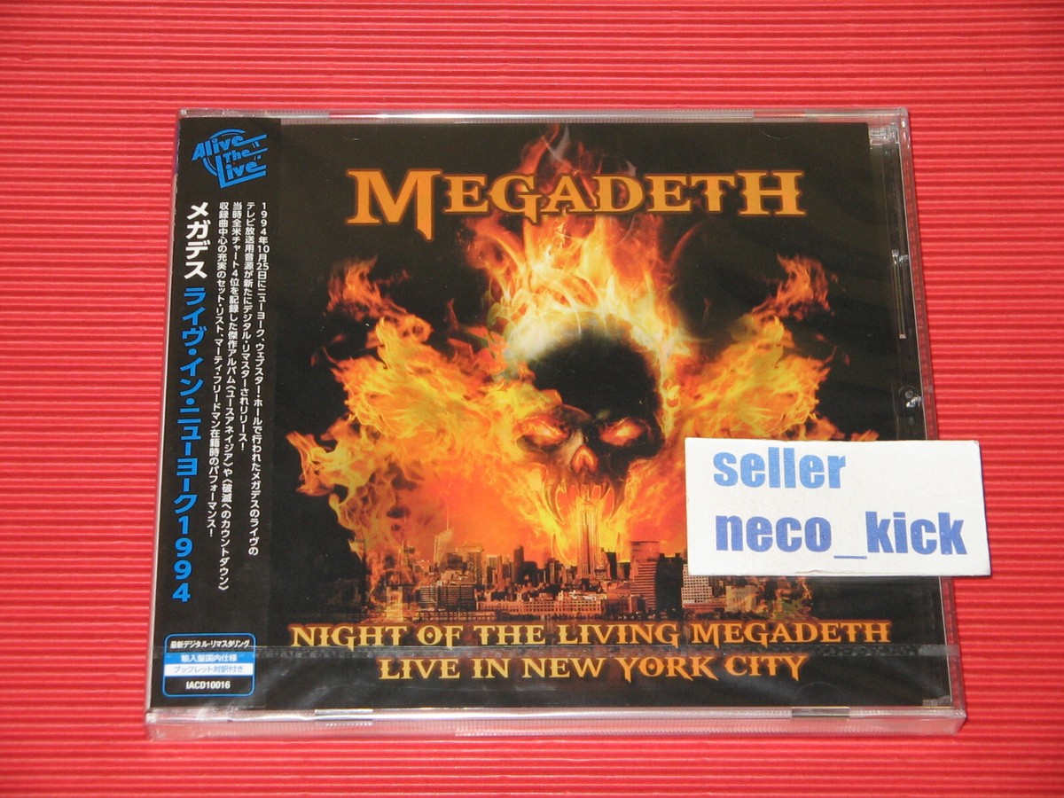 11B MEGADETH LIVE IN NEW YORK CITY 1994 JAPAN CD | eBay