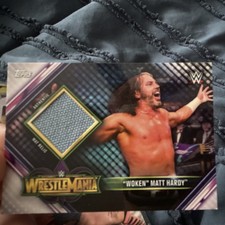 2018 Topps WWE WrestleMania 34 Matt Hardy Mat Relic Event-Used Trading Card