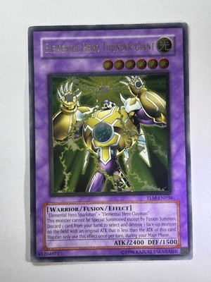 Elemental Hero Thunder Giant TLM-EN036 Ultimate Rare UNL Edition YuGiOh Silver