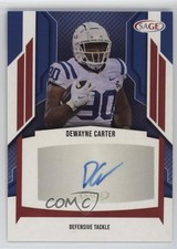 2024 SAGE HIT Low Series Auto Red DeWayne Carter #A-DC3 Auto 1pe6