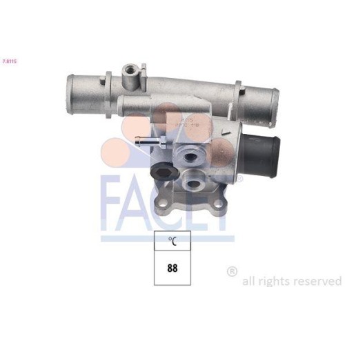 Thermostat KüHlmittel Facet 7.8115 Made In Italy - Oe Equivalent FüR Fiat Lancia-image