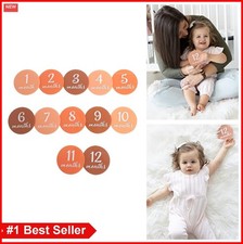Acrylic Monthly Milestone Photo Cards Set 12 Baby Announcement Discs Pregnancy