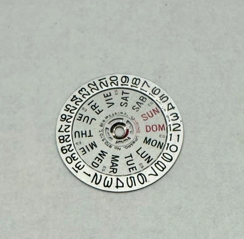 Original Seiko Day Date Dial Ring For Vtg Seiko SQ 100 Men 7546-807LT