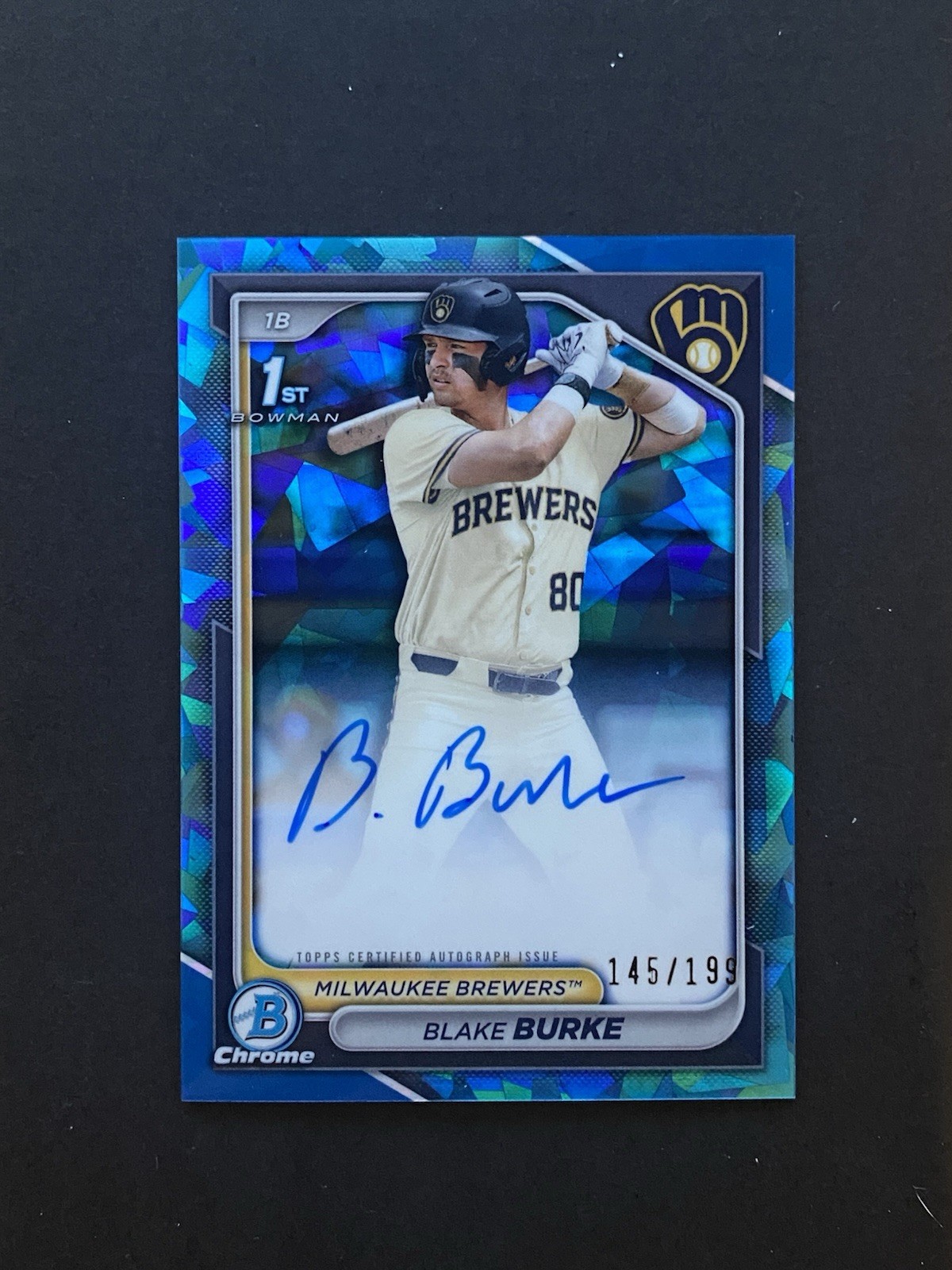 2024 Bowman Chrome Draft Sapphire Edition - Autographs Blake Burke /199