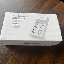 New High Speed 10 Port USB HUB Multi Splitter Expansion Box For Multiple Devices