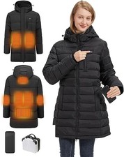 Women's Heated Jacket with Battery Pack Womens Winter Small,