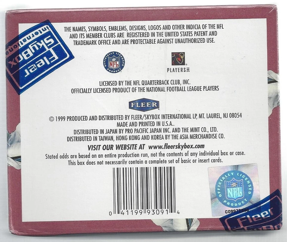 1999 Fleer Tradition Football Factory Sealed Retail Box NFL Trading Card - Image 2 of 3