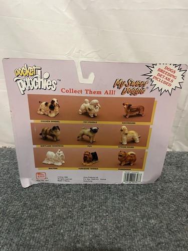 Zima Pocket Poochies My Sweet Doggie 1990 vintage nuovo con scatola - Foto 5 di 6