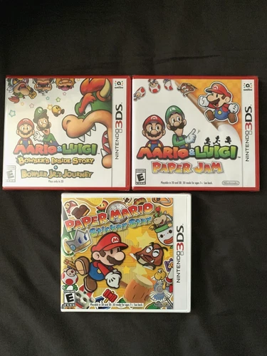 Nintendo 3DS Mario RPG Collection Bundle! (New Sealed Copies)