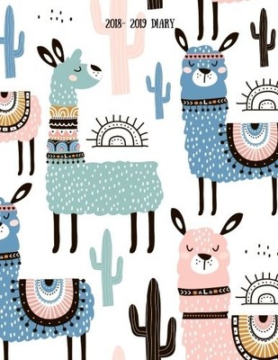 2018-2019 DIARY: LLAMA DESIGN WEEKLY & MONTHLY SCHEDULE By Signature Planner NEW