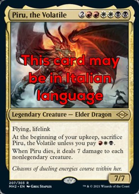 MTG PIRU, THE VOLATILE FOIL EXC - PIRU, THE INSTABLE - MH2 - MAGIC